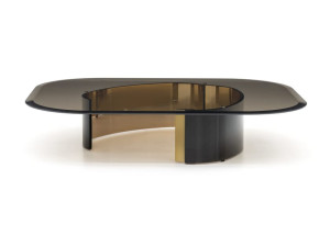 Прямоугольный стеклянный журнальный столик для гостиной