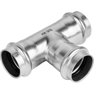 Тройник равнопроходной Rommer 28 мм ВПр нержавеющая сталь