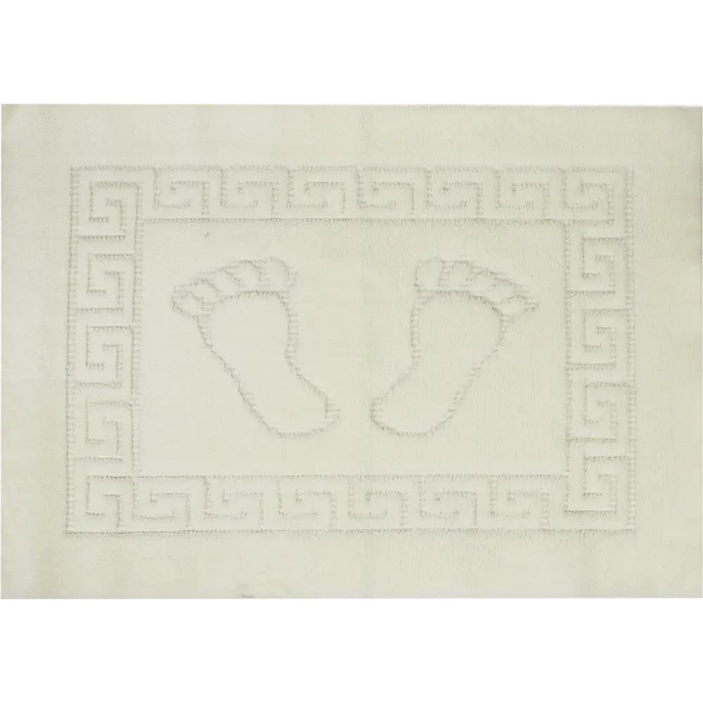 Коврик для ванной комнаты Foot 50x70 см цвет белый PRIMANOVA STLM-2049578