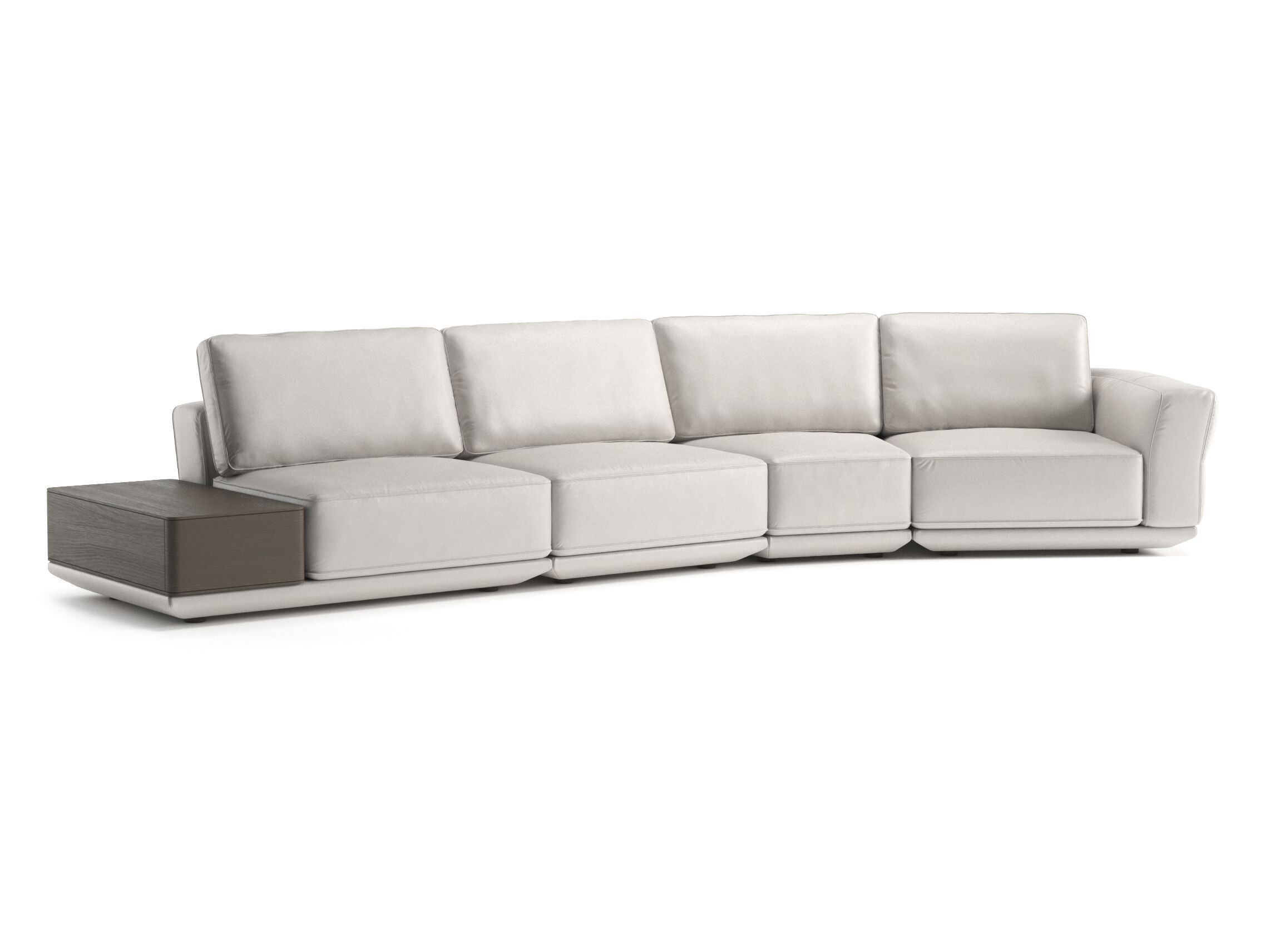 Кожаный модульный диван Natuzzi Italia Habita ARCH-00090483