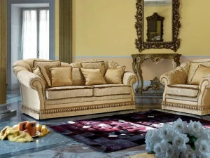 Domingo Salotti 2-х местный тканевый диван в классическом стиле Zeryba