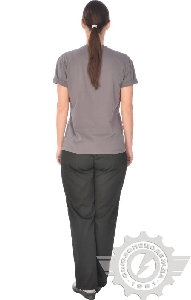 4958089 Футболка темно-серая  Одежда для официантов  размер 2XL (52-54) Спецодежда  - Вид №11