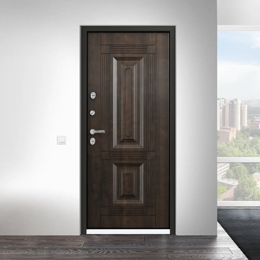 Дверь металлическая Термо С-2 РР, 880 мм, левая, цвет грецкий орех TOREX STLM-2164741 - Вид №5