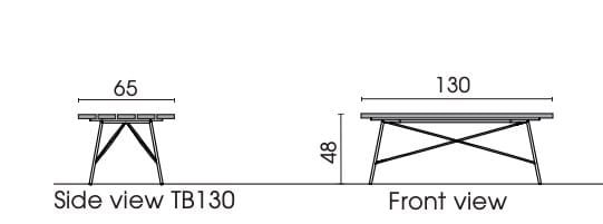 Бетонный прямоугольный садовый стол Bullfrog OD MAMAMIA ARCH-00144207 - Вид №1