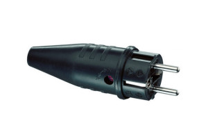 15976241 Вилка из натуральной резины IP44 16A 2P+E 250V 1129190 ABL