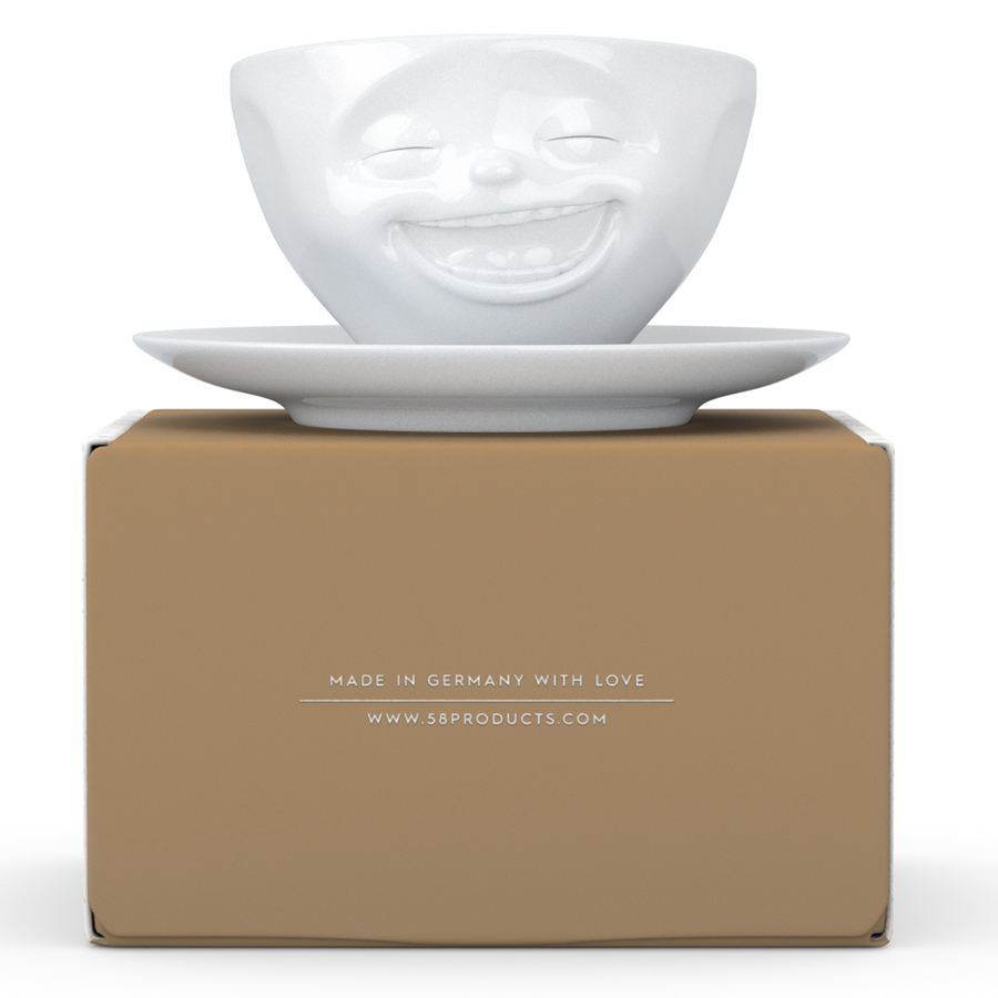 T01.47.01 Чайная пара tassen laughing 200 мл белая Tassen by FIFTYEIGHT PRODUCTS  - Вид №8