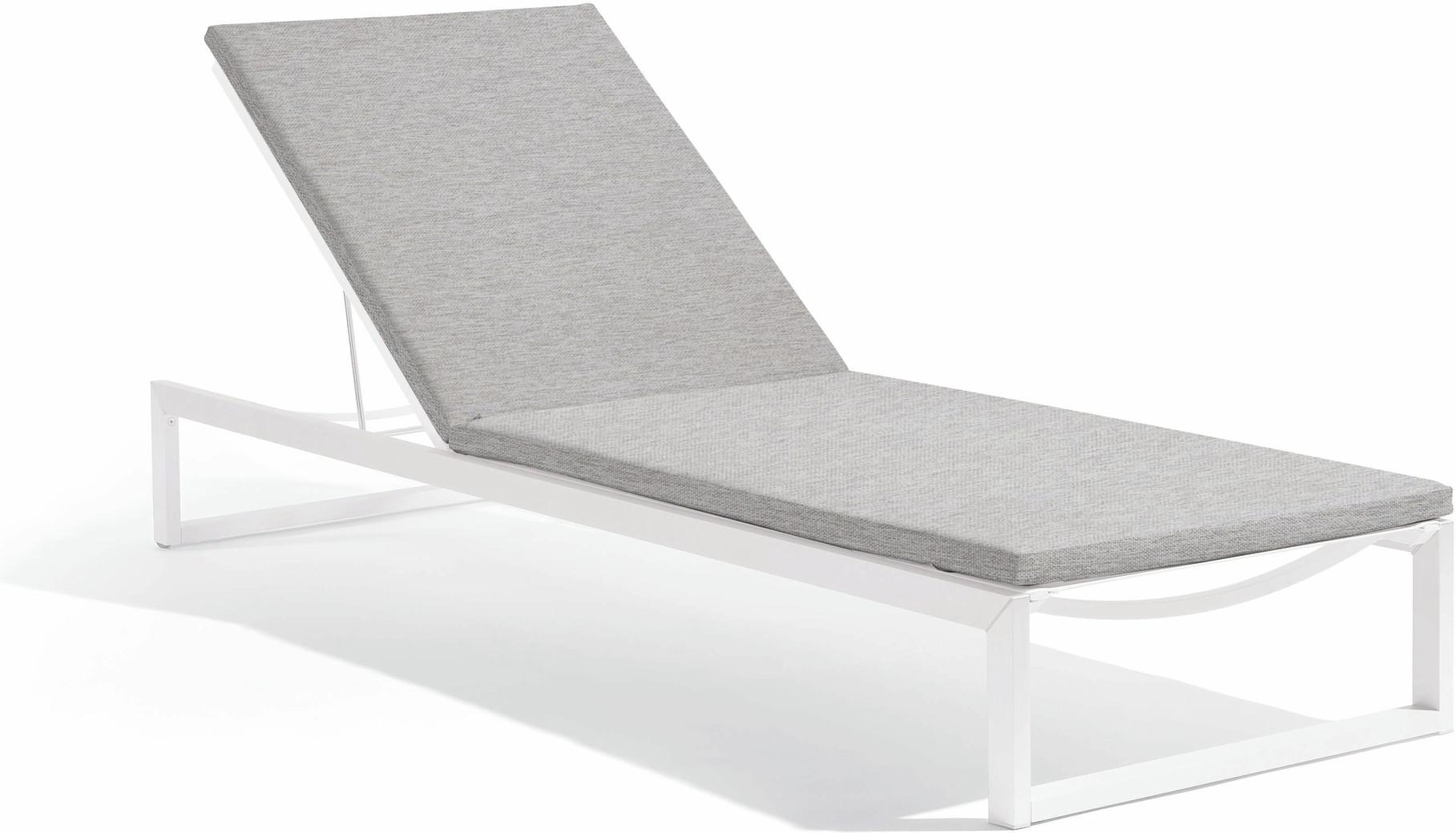 MNST624 Лежак белый лотос смоки Manutti Liner