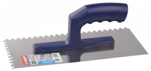 Гладилка штукатурная нержавеющая прямая 130х280мм с пластмассовой ручкой Зубр