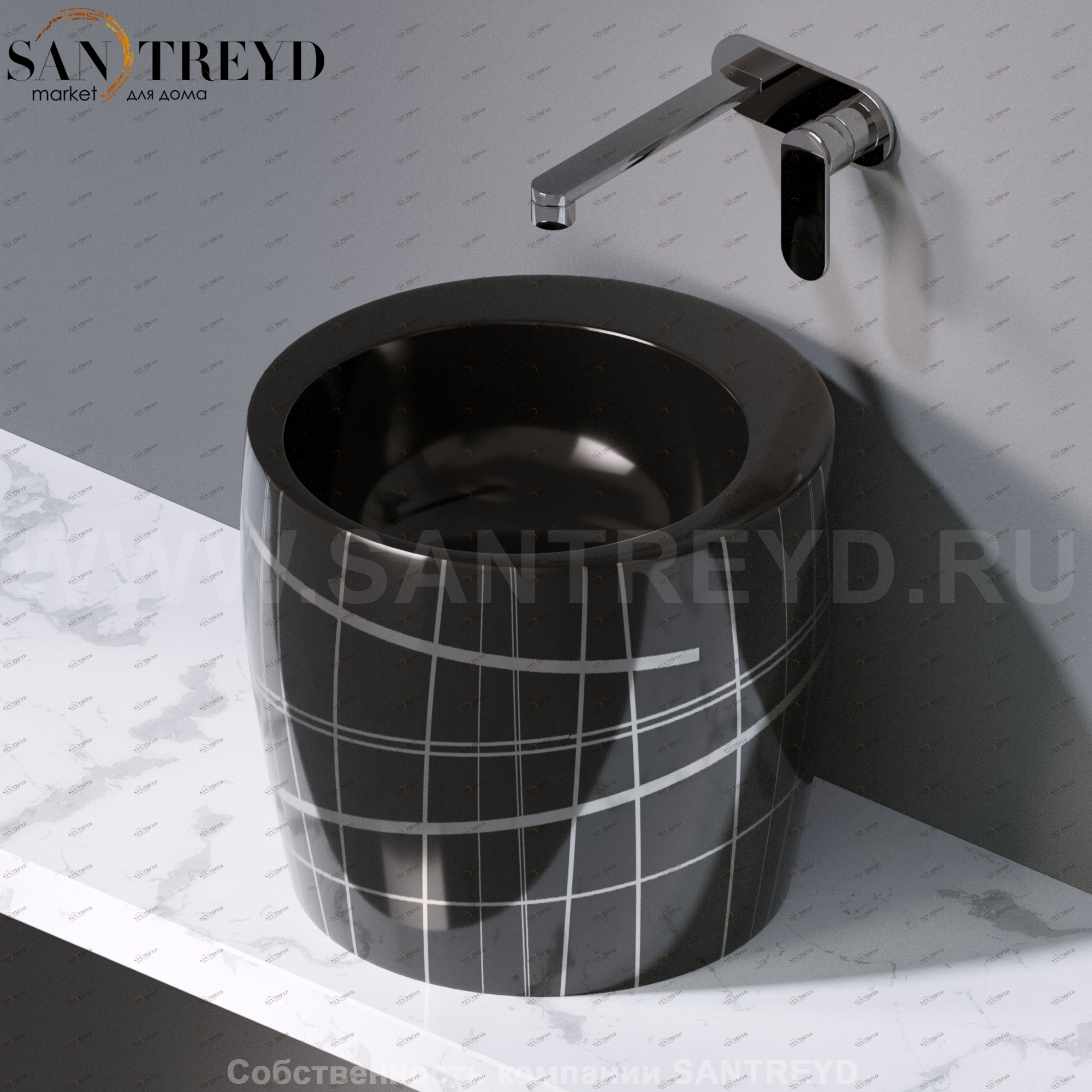 L101416P Накладная раковина на столешницу  круглая A. e T. Italia TOTEM AeT ITALIA