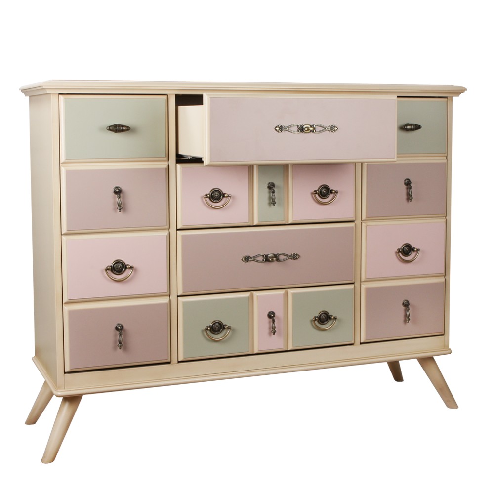 11535 Комод Пандора 2 Айвори Акварель BOGACHO 4627139505242 - Вид №2