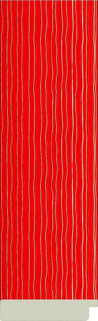 BY 6038 Зеркало напольное в багетной раме - красная волна 89 mm EVOFORM Definite floor - Вид №3