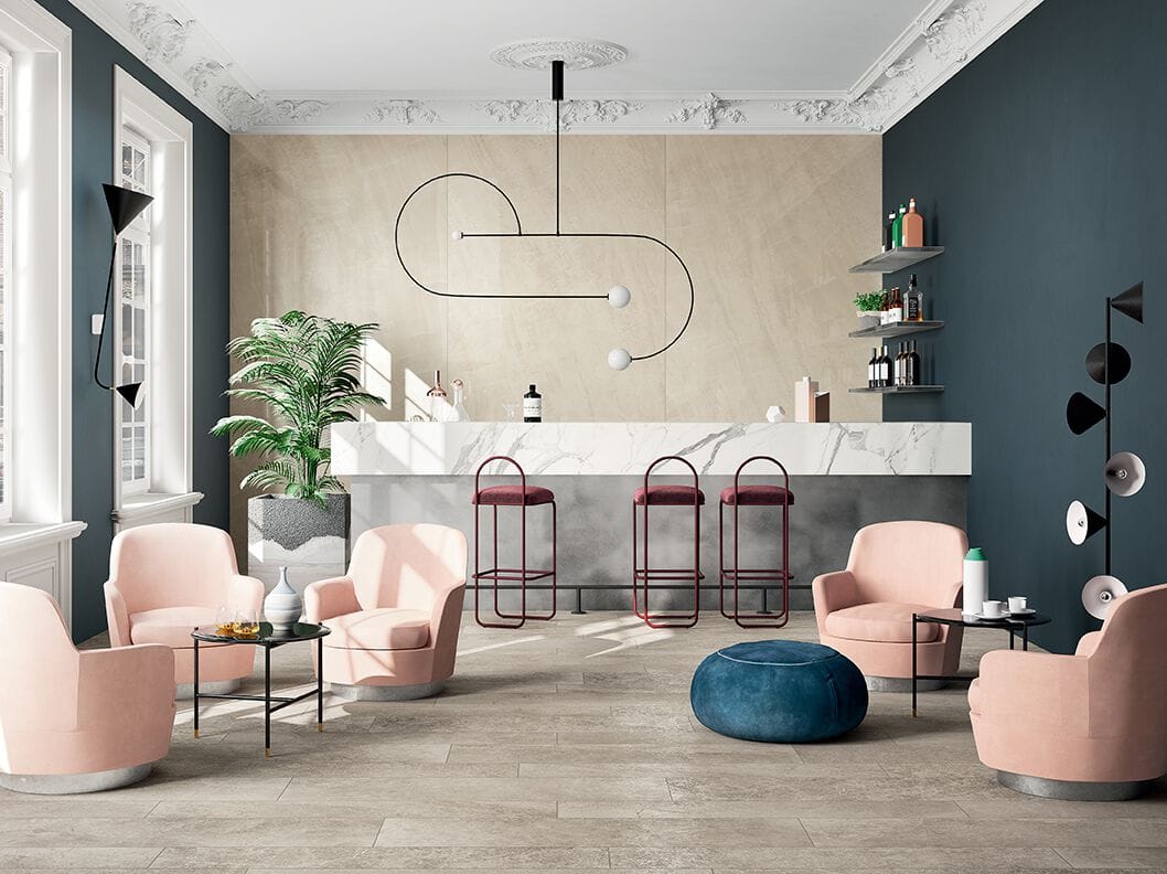 Пол / облицовка керамогранита с эффектом камня CERAMICA FONDOVALLE Planeto ARCH-00069168