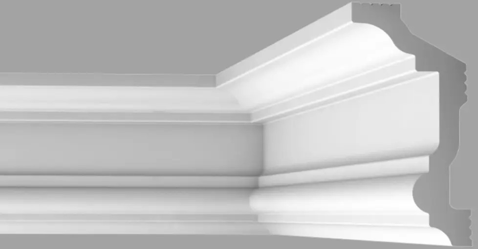 90522183 Плинтус потолочный BELLO DECO С13/90 2000x45x90мм белый 10 шт STLM-0815342