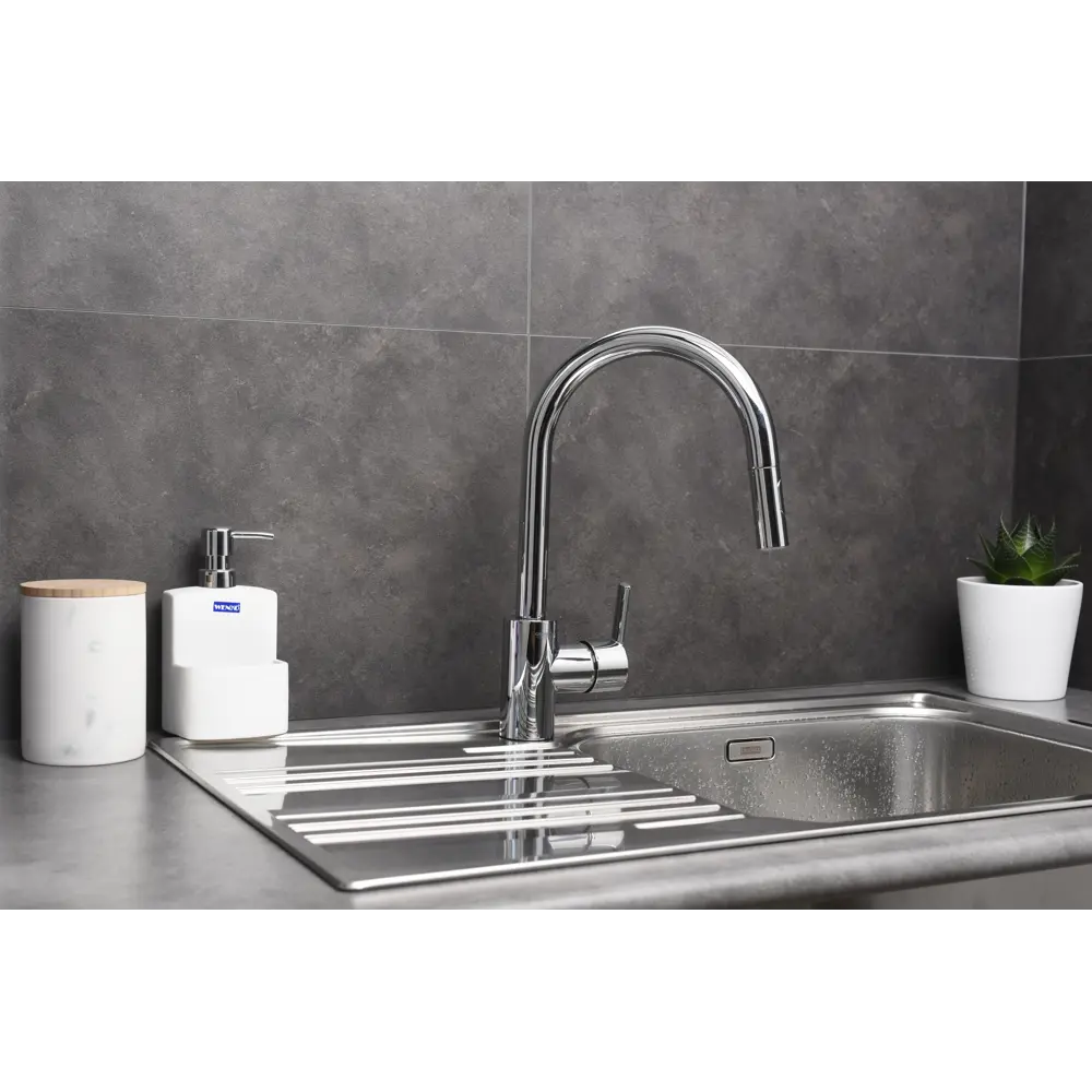 Смеситель для кухни GROHE Feel выдвижной, цвет хром 82247224 STLM-2209415 Feel Clova - Вид №6