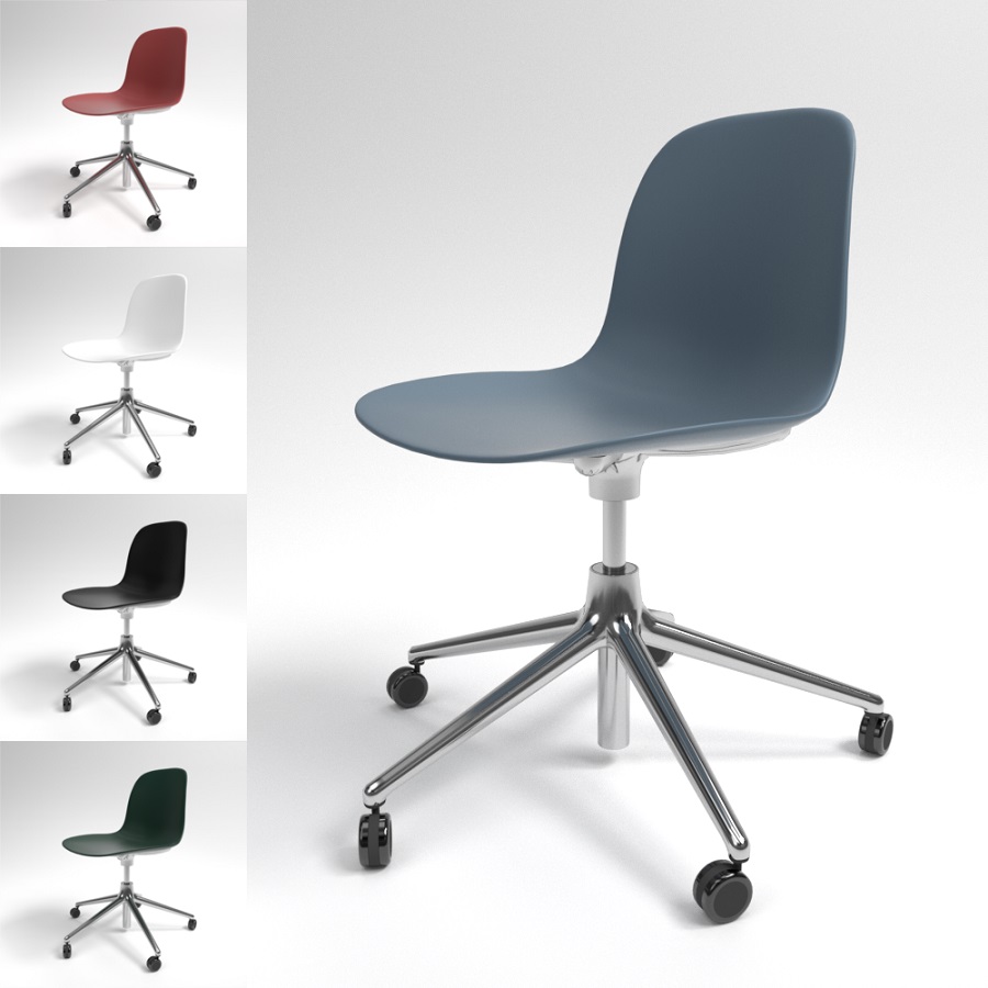 Кресло офисное Form Swivel, черное Normann Copenhagen 606052 - Вид №9