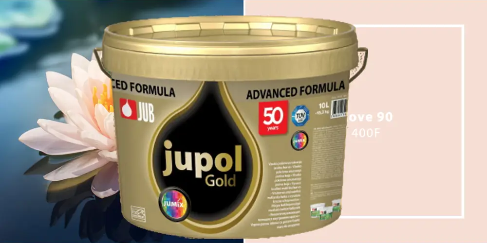 91160424 Краска для внутренних покрытий JUB 1009809-400F JUPOL GOLD цвет розовый 5 л STLM-0504410