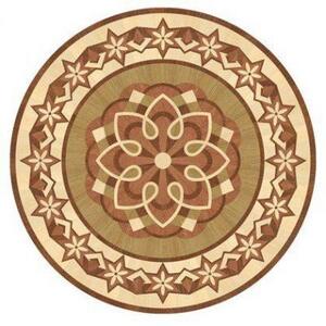 Художественный паркет Da Vinci Розетка 26-056 Дуб Селект (Гладкая) х1000диаметр мм.