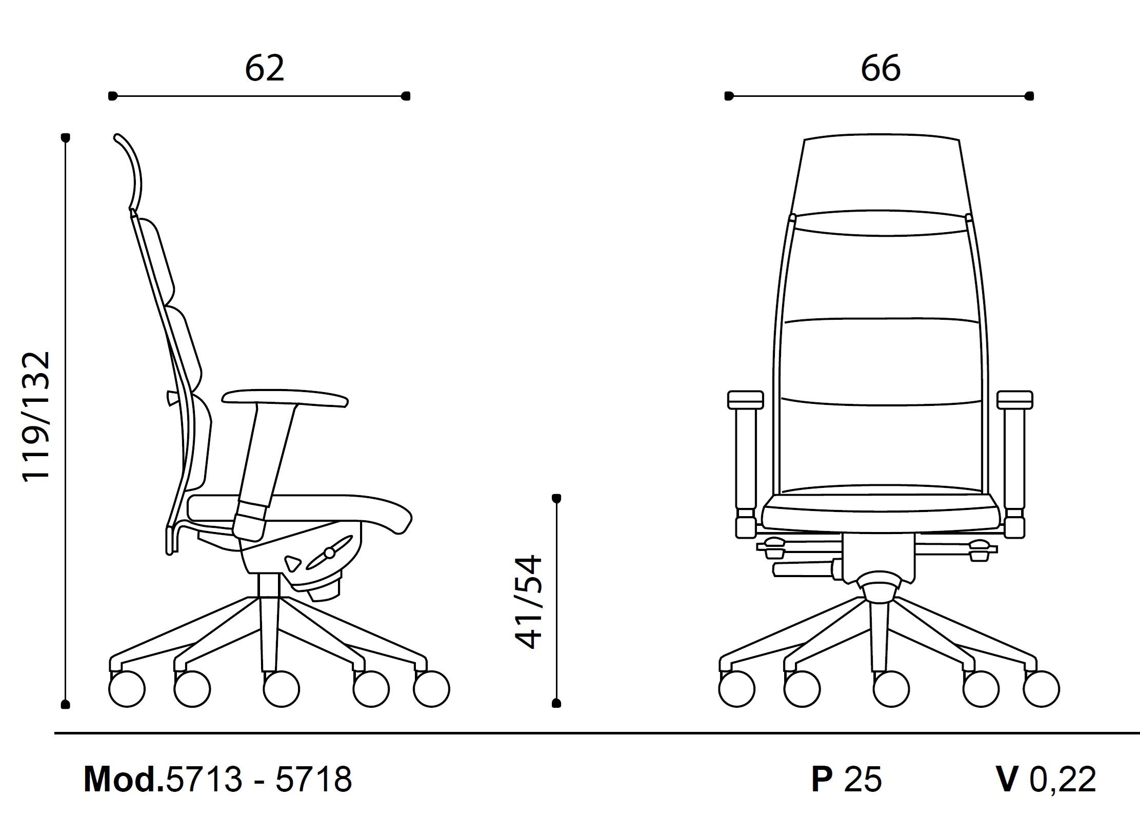 Кожаное офисное кресло с регулируемой высотой и высокой спинкой Ares Line Link XPlus ARCH-00008017 - Вид №4