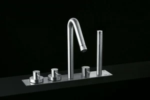 Boffi Смеситель для ванны из нержавеющей стали с ручным душем Minimal