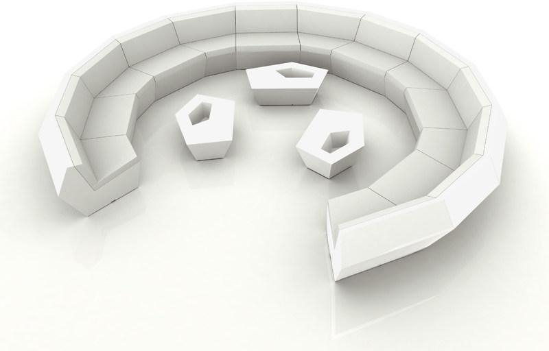 VONDOM Низкий садовый стол Faz sun-id-1382520 - Вид №2