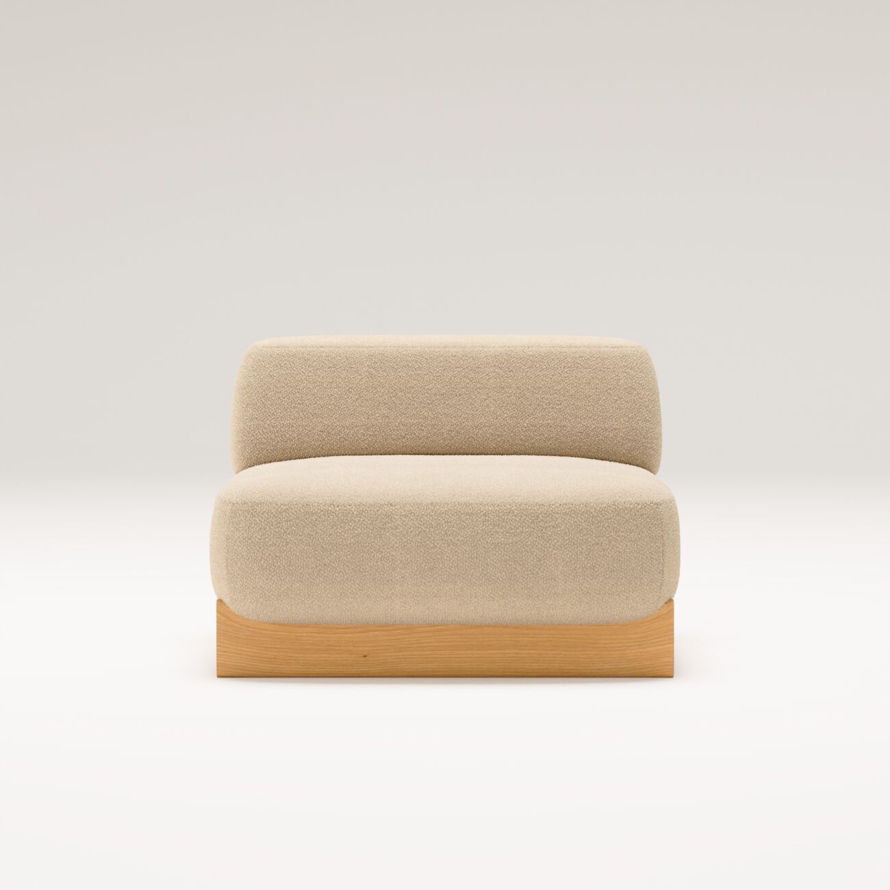 Тканевое кресло с дубовой основой Wewood купол ARCH-00076314