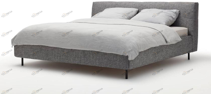 Rolf Benz Двуспальная кровать из ткани с мягким изголовьем sun-id-1437335