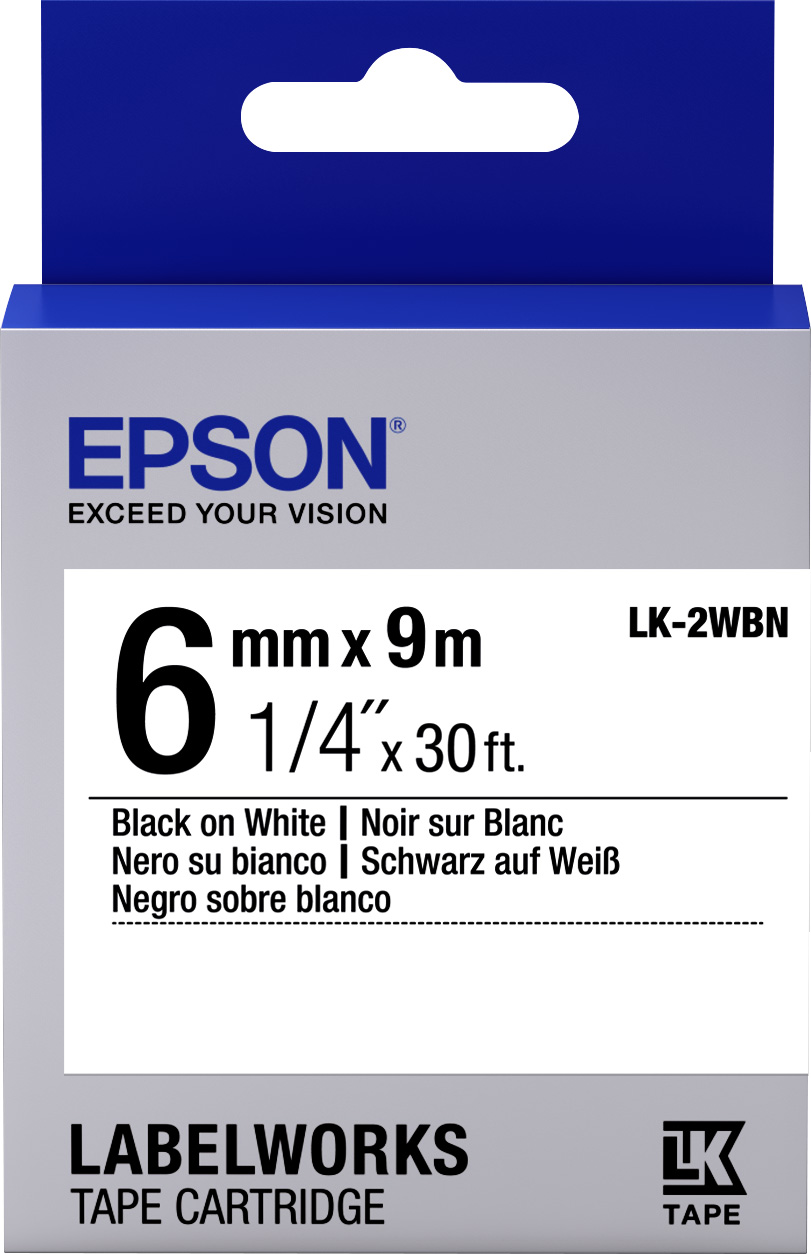 C53S652003 tape lk-2wbn blk/wht 6/9 Epson Santreyd 
