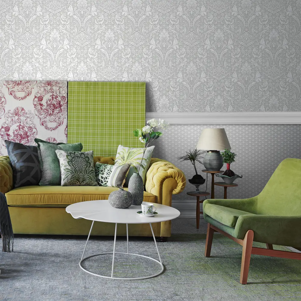 Обои флизелиновые Medici серые 1.06 м ЭР2035-5 Erismann STLM-2146968 - Вид №2
