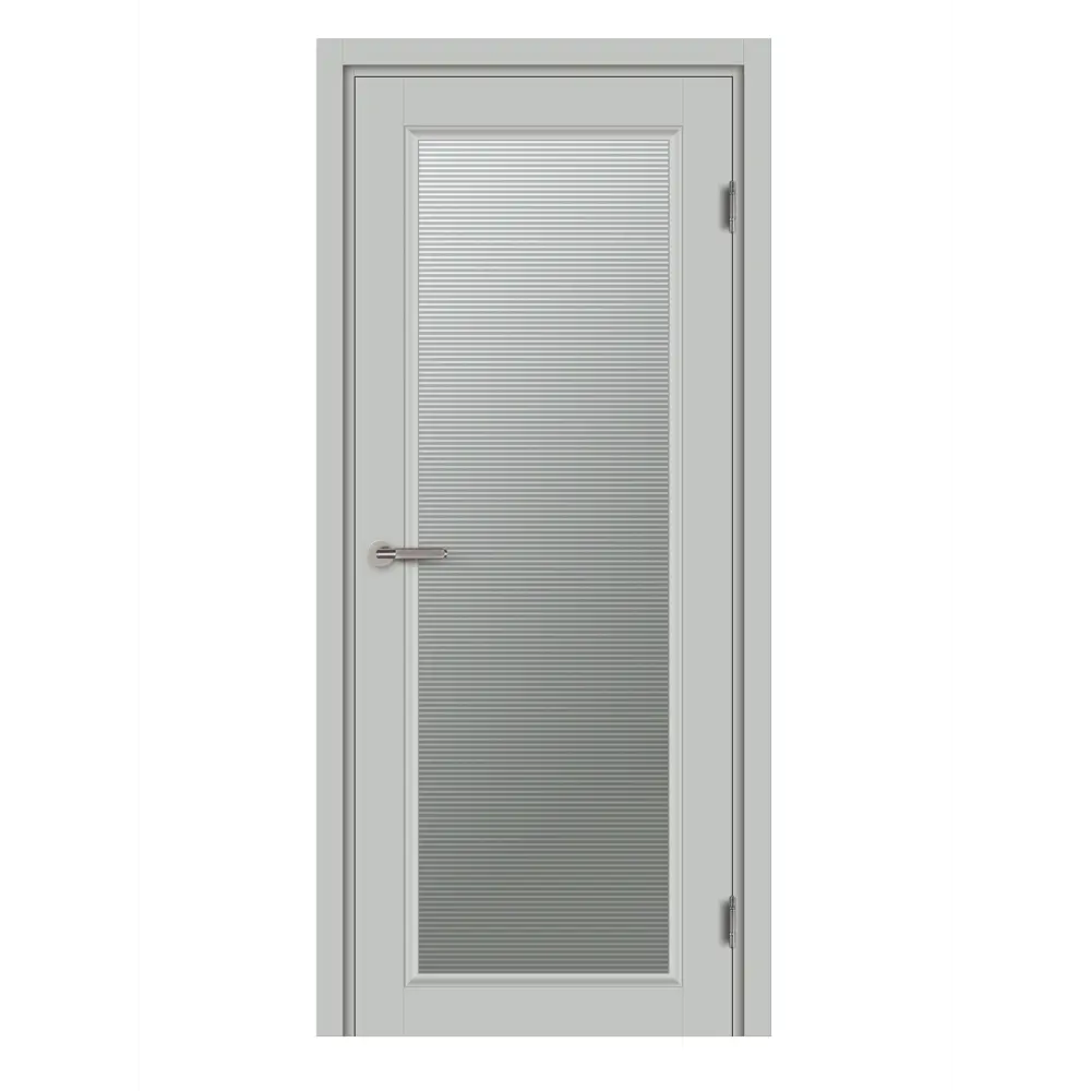 Комплект двери Лион со стеклом 80x200 см Hardflex цвет серый жемчуг без доборов МАРИО РИОЛИ STLM-2109339