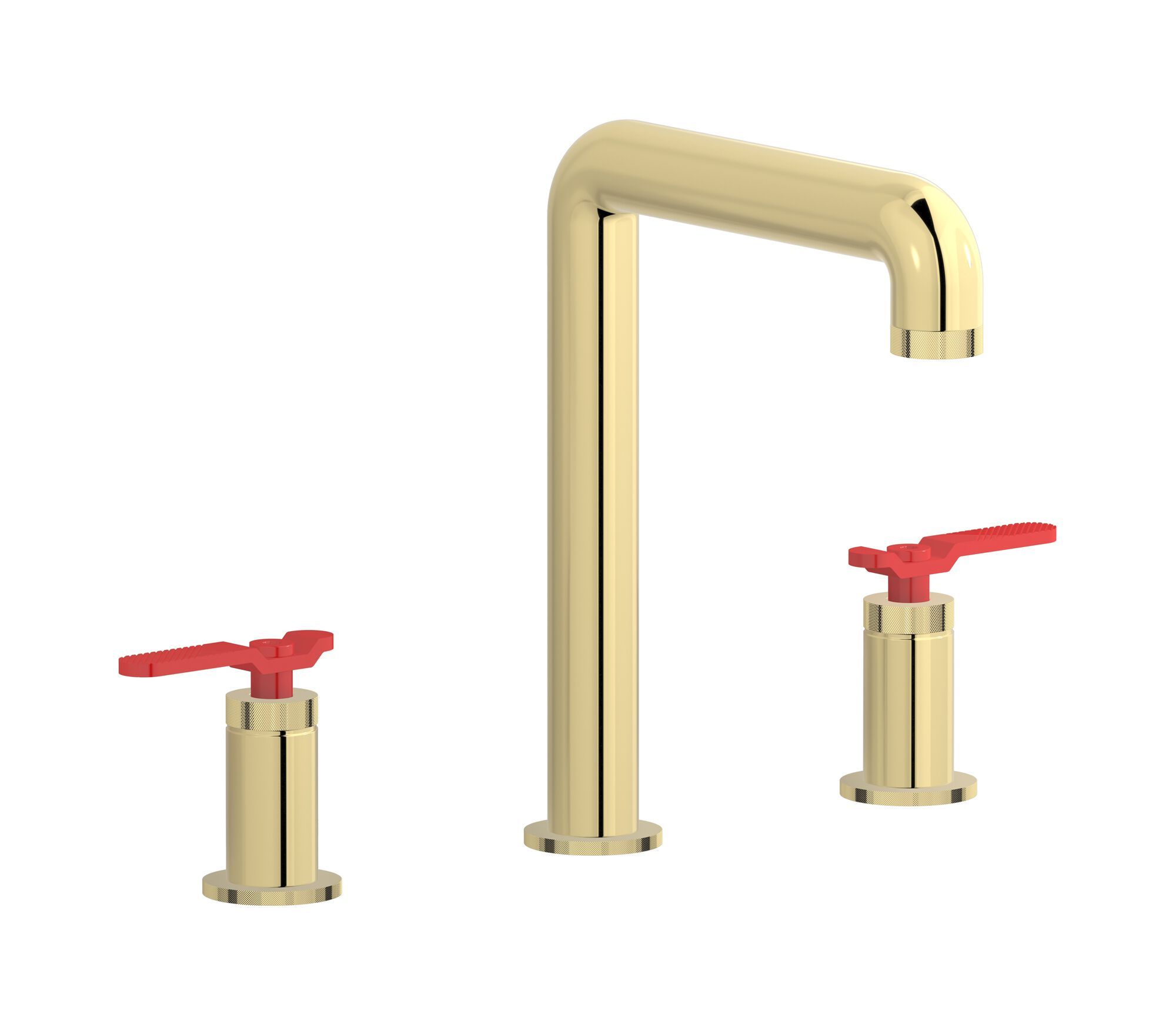 Смеситель для раковины с 3 отверстиями для пола с автоматическим сливом IB Bold ARCH-00122073 - Вид №5