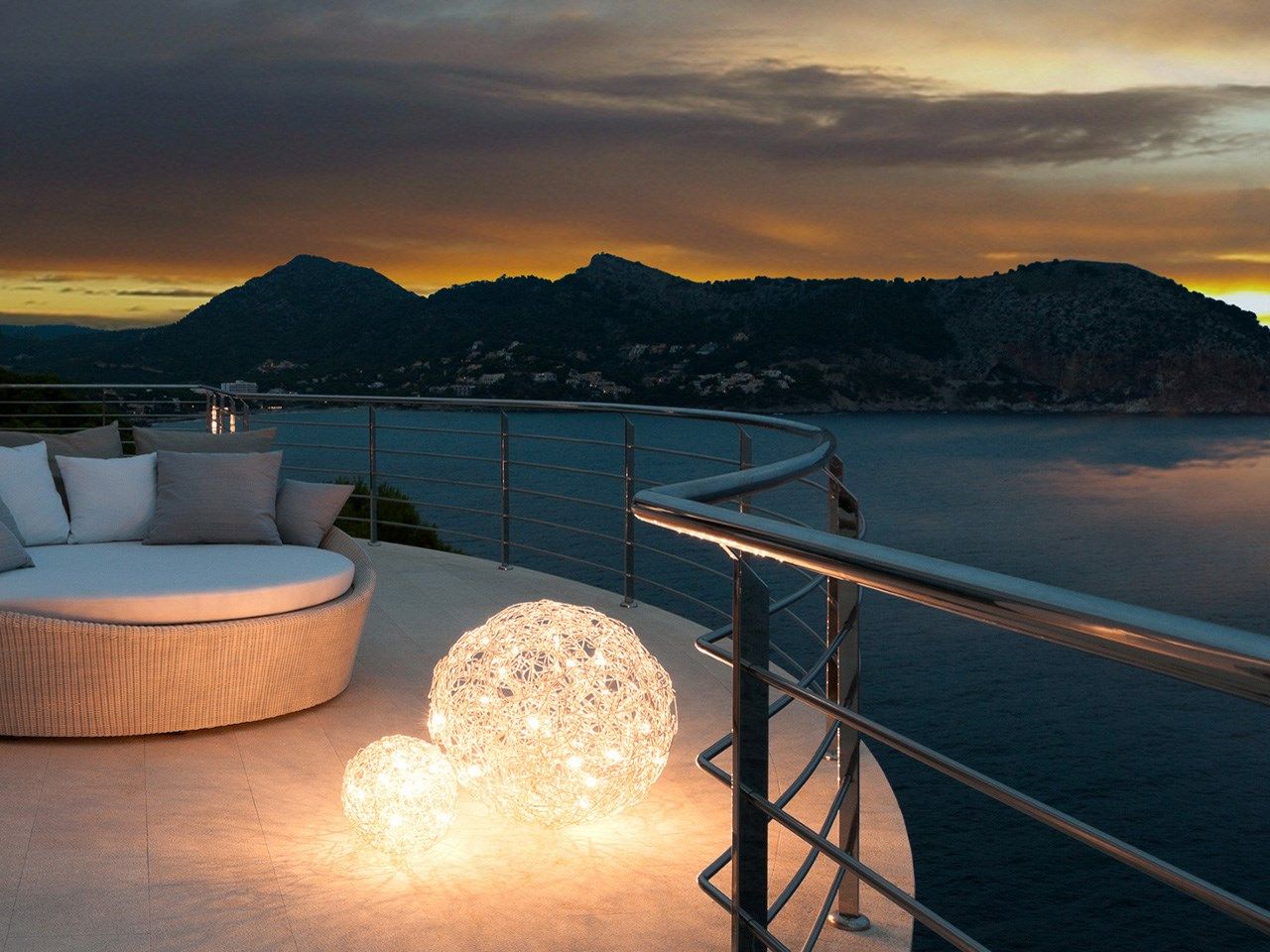 Алюминиевый светодиодный напольный торшер Catellani & Smith Fil de Fer ARCH-00023114 - Вид №2