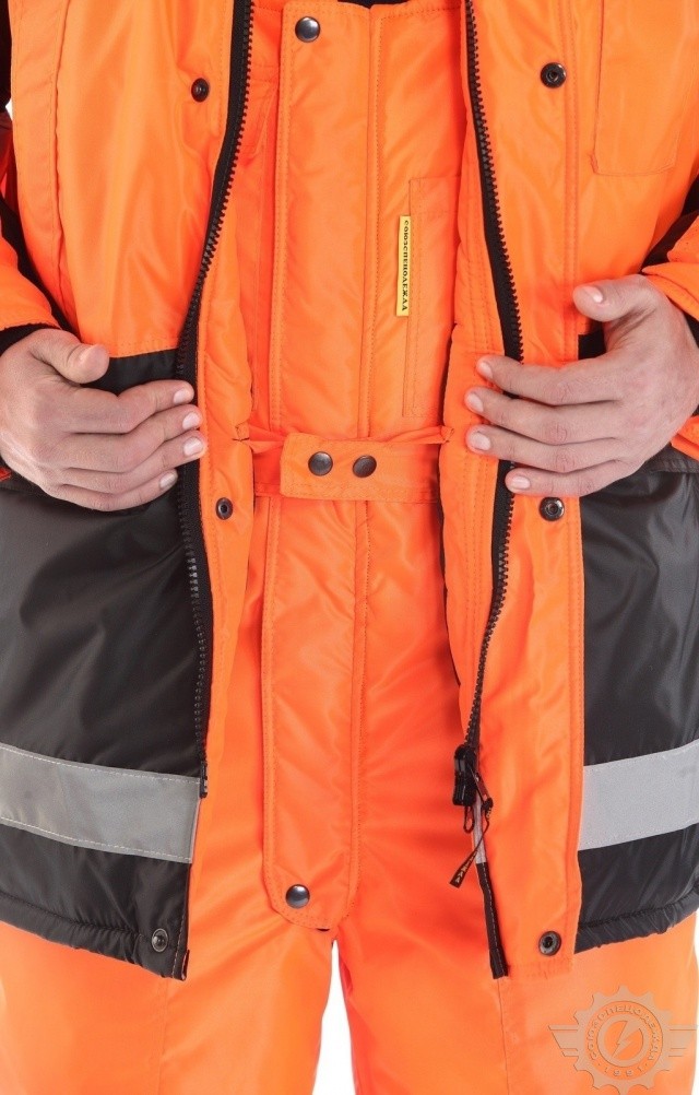 65954 Костюм "Магистраль" зимний с СВП  Зимняя спецодежда  размер 60-62/182-188  - Вид №10