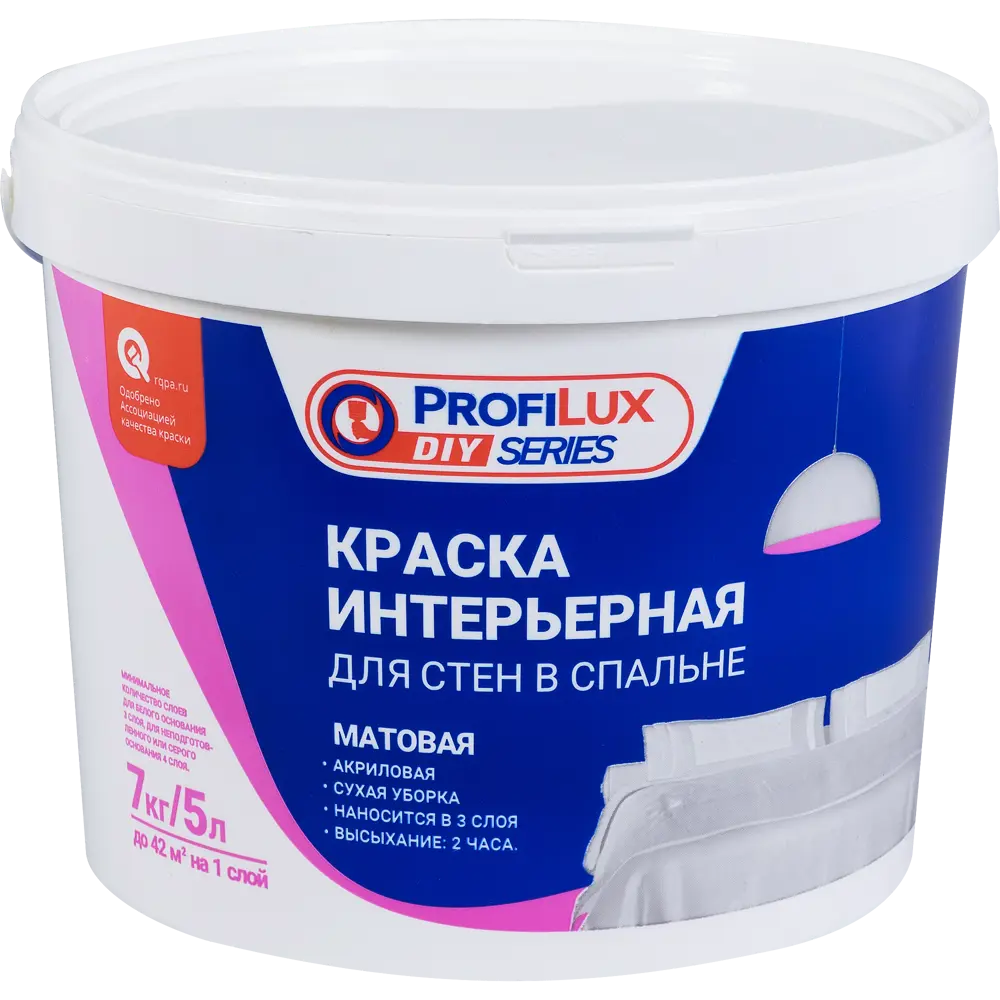 Матовый состав Profilux для стен и потолков белый 7 кг 82141654 STLM-0020253