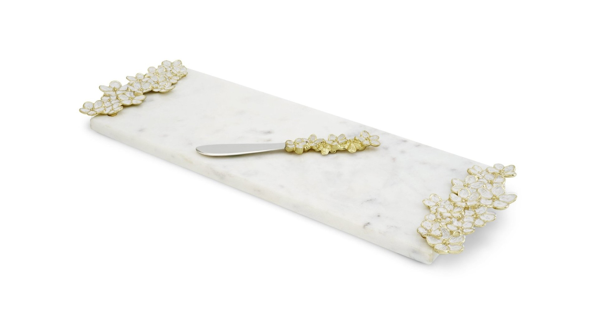 10650235 Michael Aram Доска для сыра с ножом Michael Aram Цветущая вишня 44см, мрамор Мрамор  - Вид №2