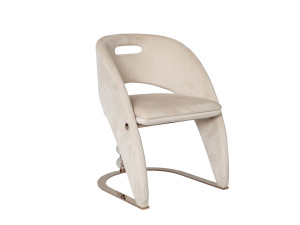 Мягкий тканевый консольный стул