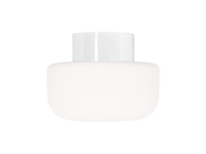 Настенный светильник / потолочный светильник из матового стекла и фарфора