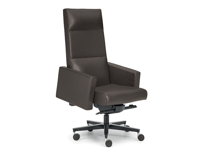Кожаное вращающееся офисное кресло с высокой спинкой i 4 Mariani Inca ARCH-00031603