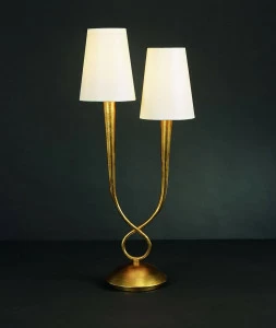 Настольная лампа Mantra Paola Painted Gold 3546 MANTRA ИНТЕРЬЕРНЫЕ 079959 Белый;золото