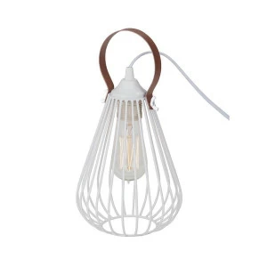 Настольная лампа-фонарь белая на ремне Vitaluce V4579-0/1L VITALUCE ИНТЕРЬЕРНЫЕ 328983 Белый