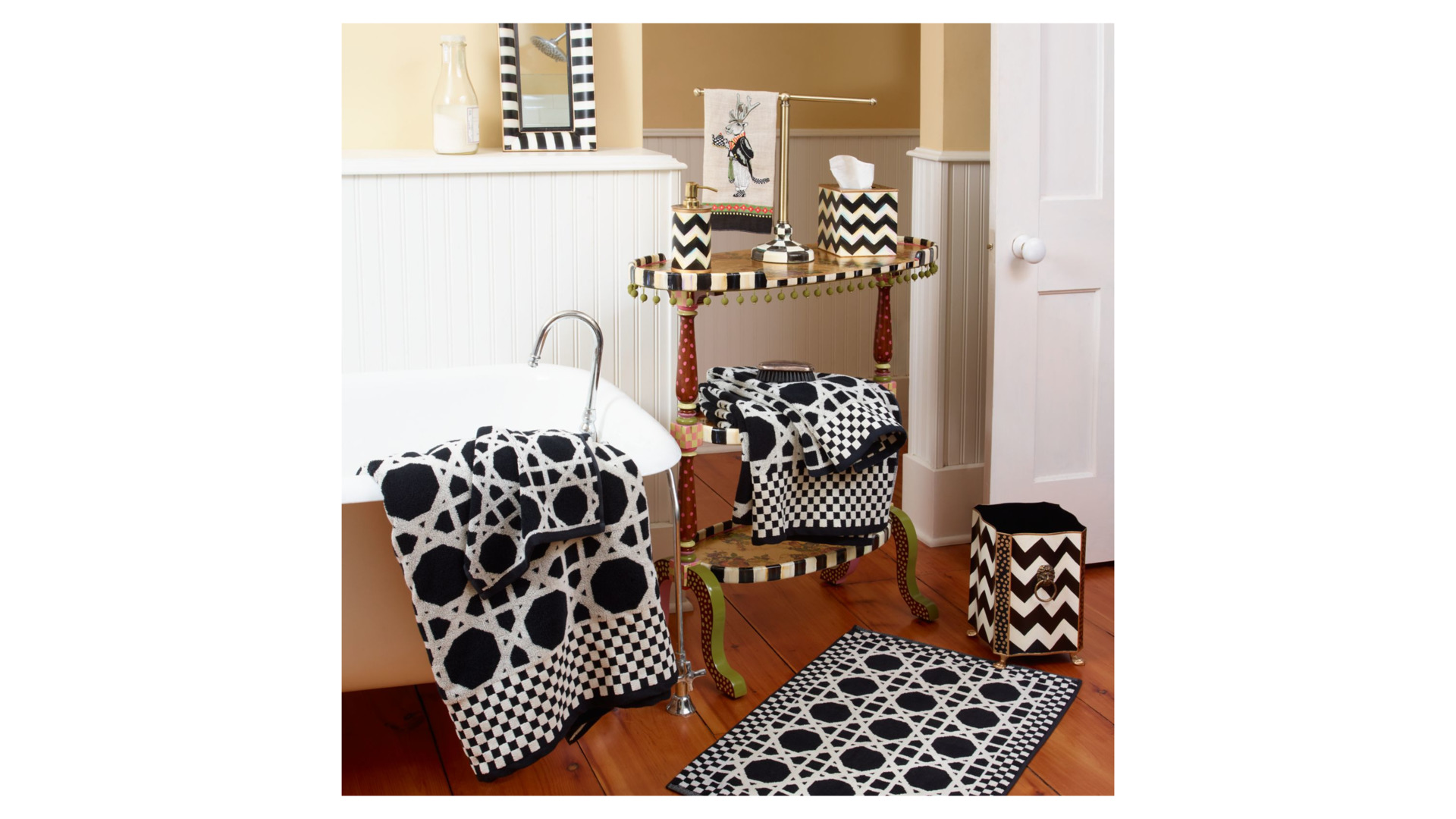 10654437 Mackenzie-Childs Полотенце для гостей Mr. MOOSELY Ткань  - Вид №2