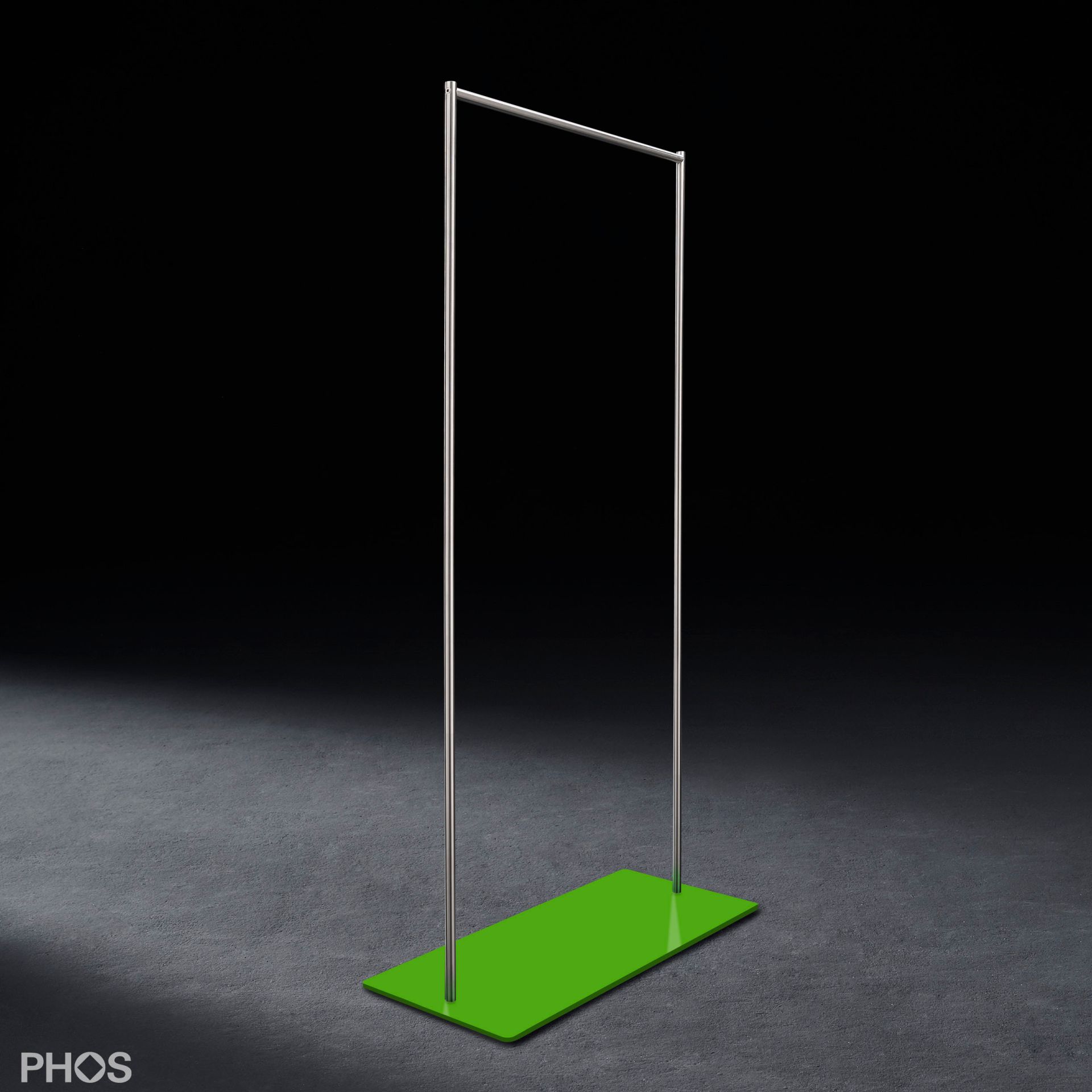 GST2-BPGr Платяной шкаф twin pur с гладкой платяной штангой, основание: зеленое. PHOS 