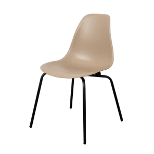 92062670 Стул кухонный Derstuhl Elegant black 45x82x46 см полипропилен цвет темно-бежевый STLM-1381669