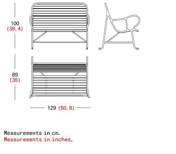 BD Barcelona Design Садовая скамейка с подлокотниками Gardenias sun-id-1373679 - Вид №7