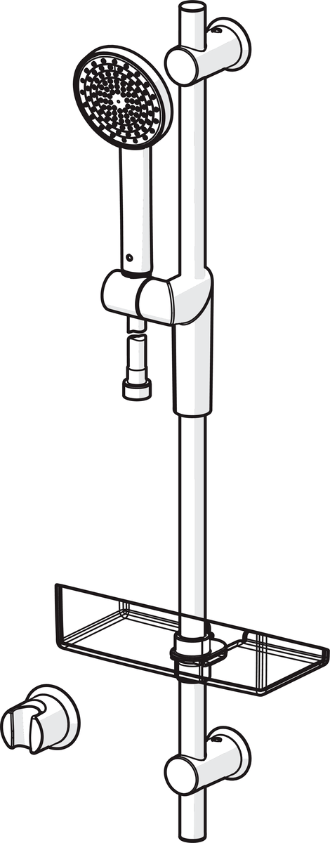 Oras 2796 Душевой комплект 2796 Optima Хром  - Вид №2