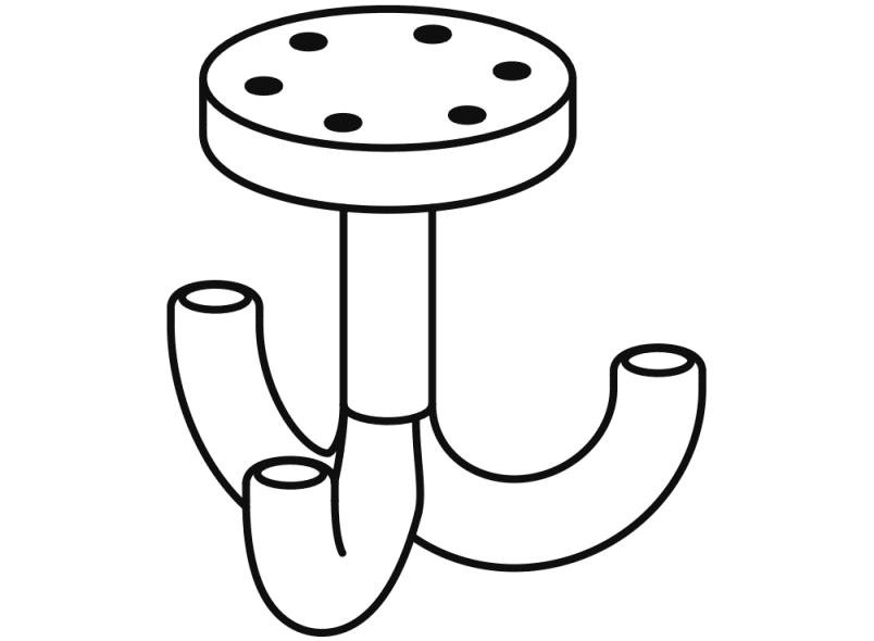 800.90.05091 тройной крючок HEWI System 111 | Polyamid  - Вид №5