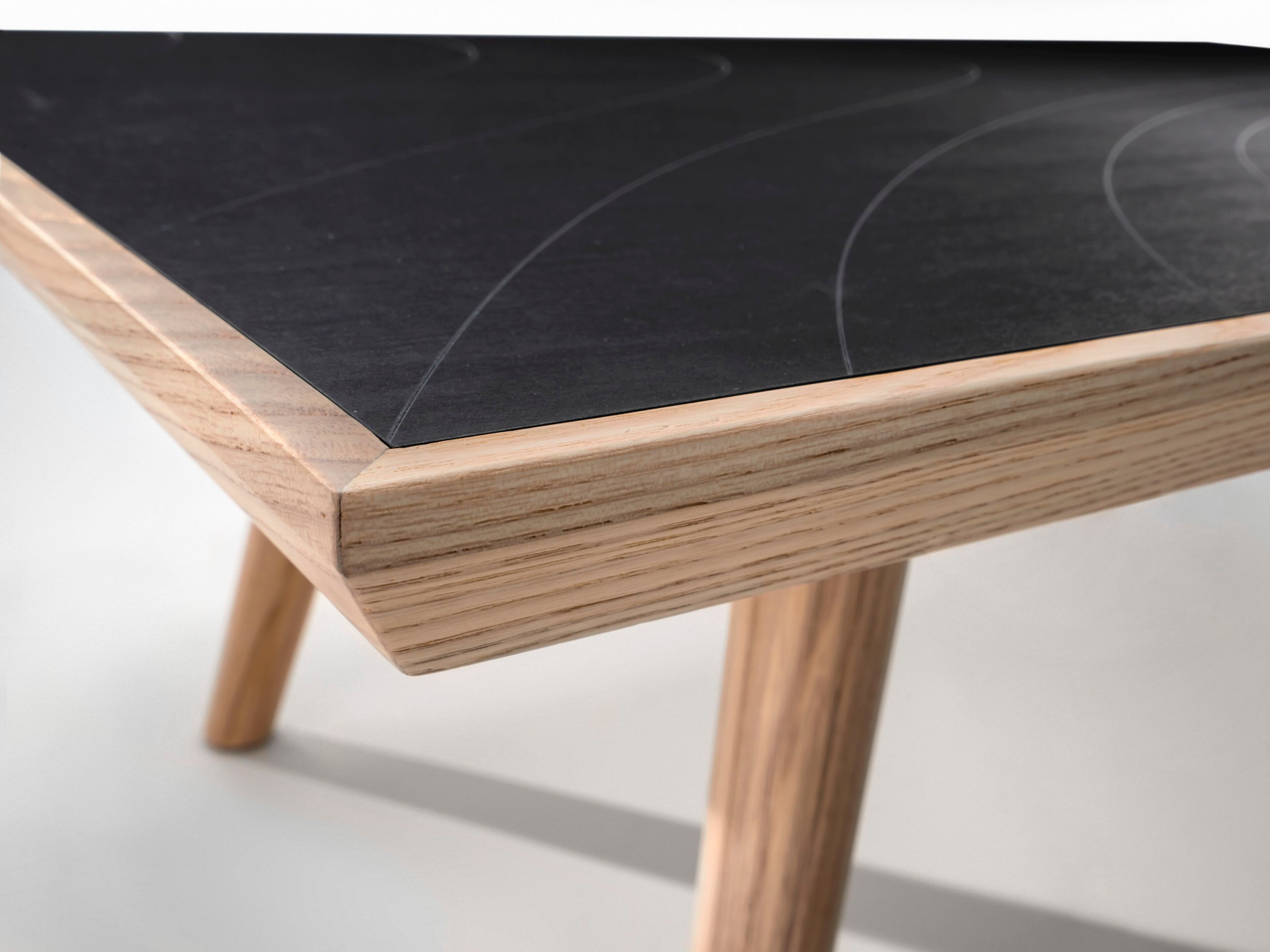 Низкий деревянный журнальный столик с столешницей из PaperStone® Agon Essence RE-WOOD ARCH-00074639 - Вид №2