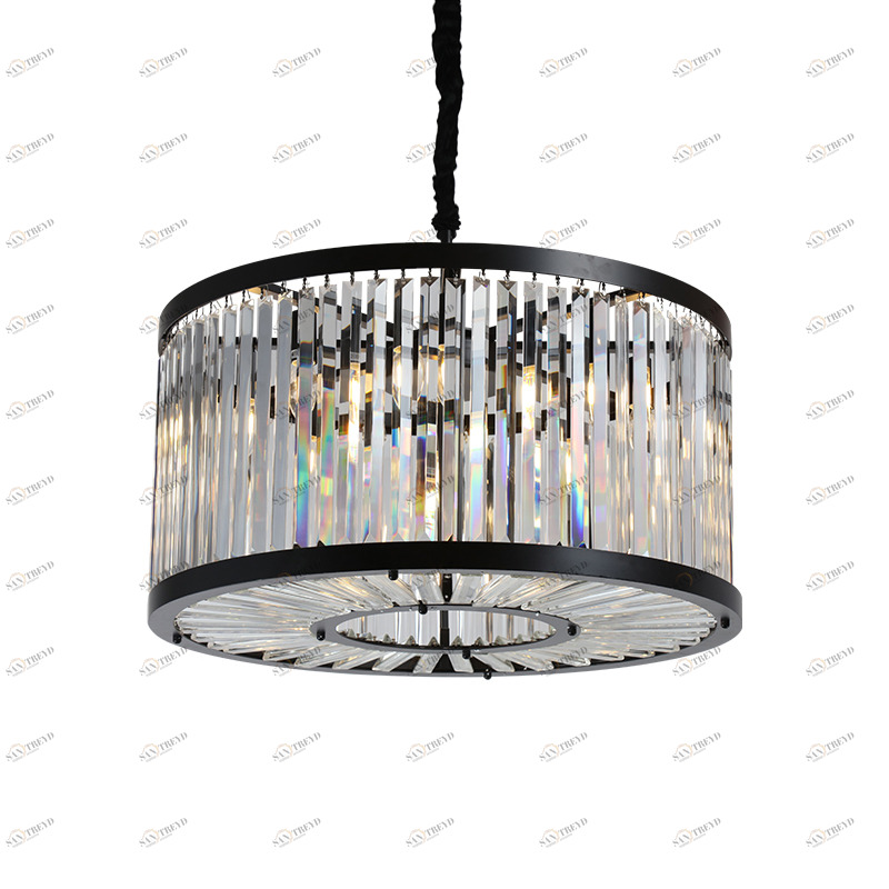 Светильник подвесной 37х50 см черный Welles KR0388P-5/P/clear DELIGHT COLLECTION ДИЗАЙНЕРСКИЕ 00-3883099 Прозрачный;черный 