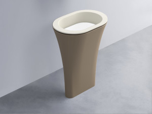 AMLA65-TL+AMPILO-BL+AMCOLO-AN Раковина Amedeo Ovale отдельностоящая cielo Enjoy + Amedeo