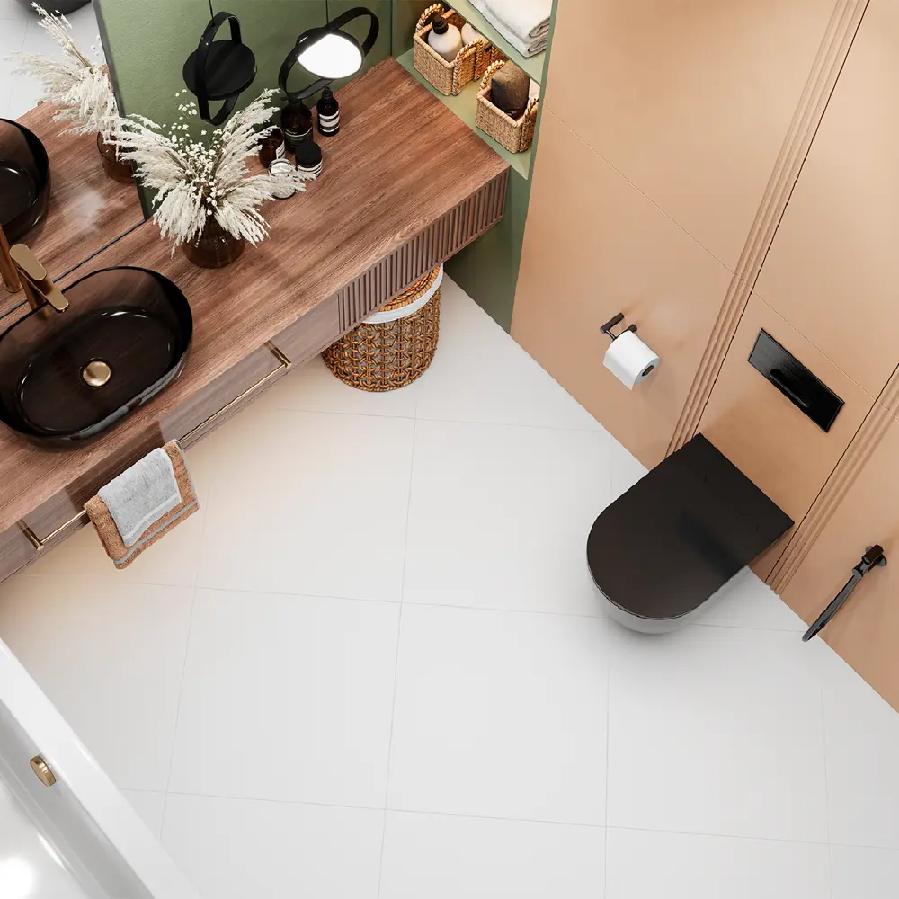 Керамогранит ALMA CERAMICA Twin белый 60×60 см для интерьеров и террас 87164930 STLM-0073420