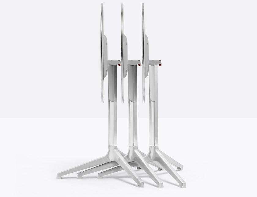 Pedrali Штабелируемый алюминиевый стол с откидной крышкой Ypsilon 4790 - Вид №2